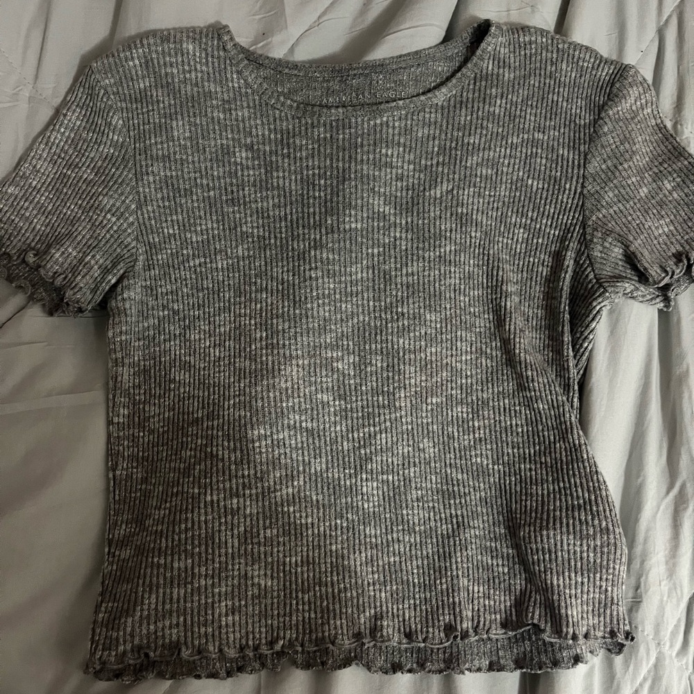 Gray American Eagle Top